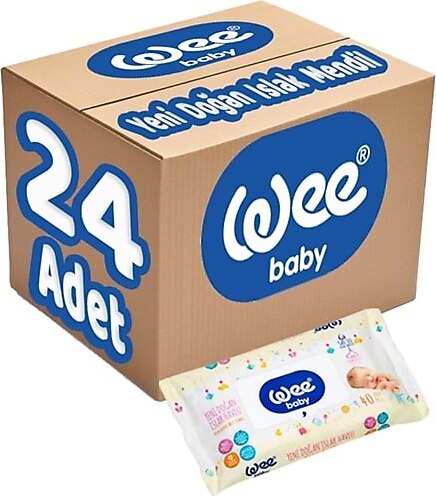Wee Baby 768 Yenidoğan 40 Yaprak 24'lü Paket Islak Mendil