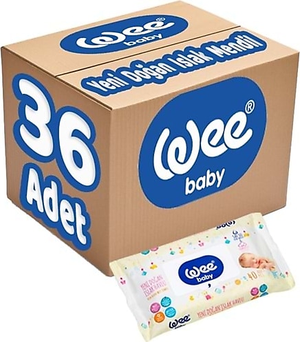 Wee Baby 768 Yenidoğan 40 Yaprak 36'lı Paket Islak Mendil