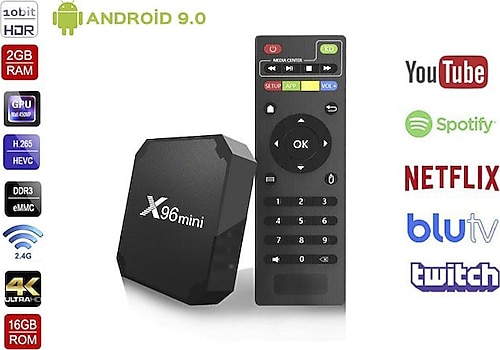 X96 Mini 4K Android 9.0 TV Box 2GB Ram 16GB Rom
